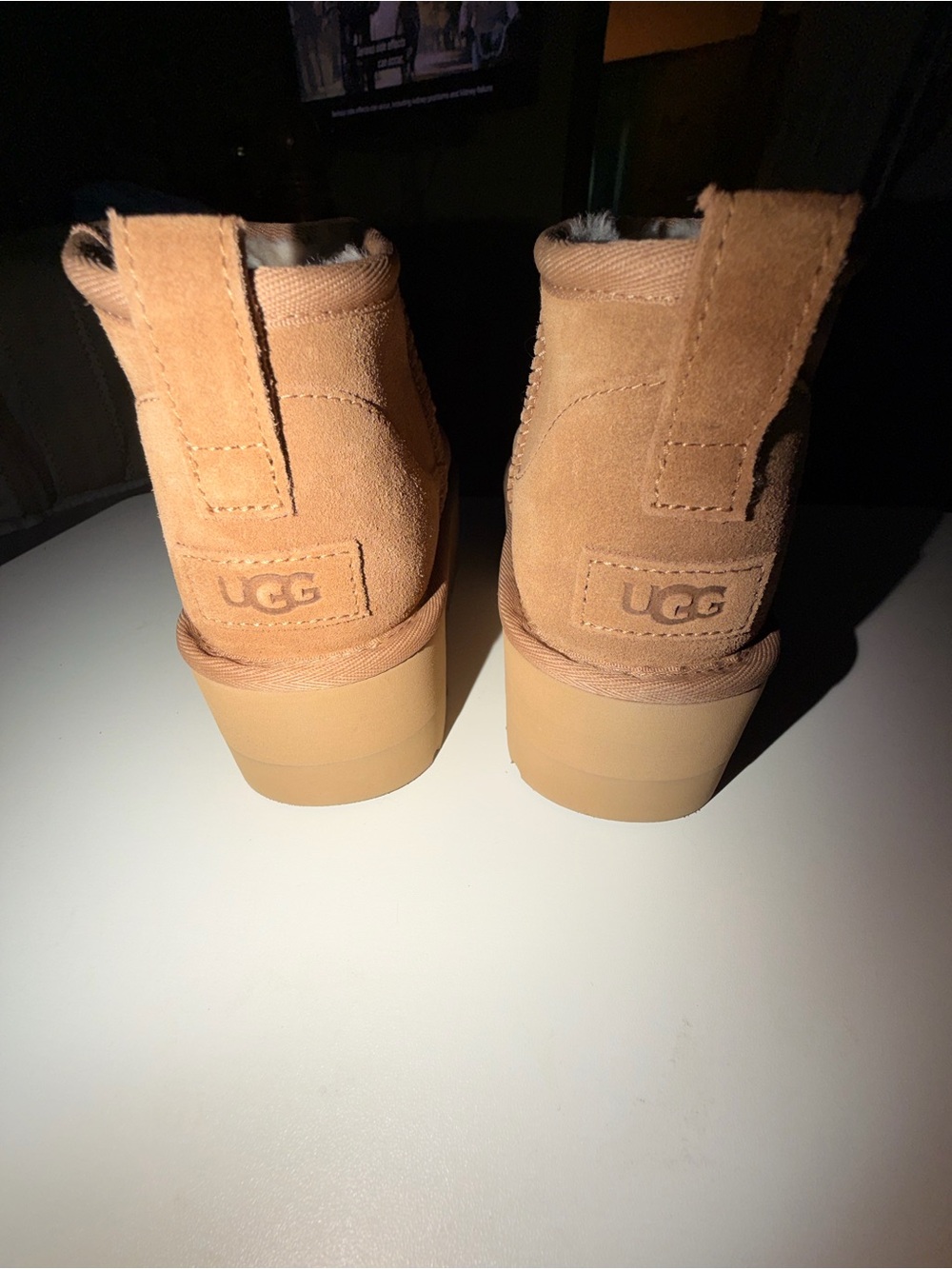 UGG Classic Ultra Mini Platform in Chestnut Brown - Picture 3 of 6